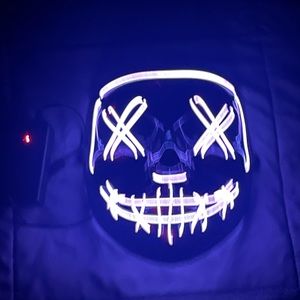 Halloween mask with led light batteries not included